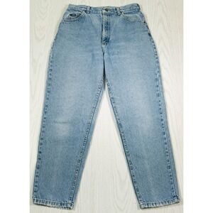 Vintage 80s Lee Jeans Women 6 Blue Stone Wash Mom High Rise Cotton Retro Denim